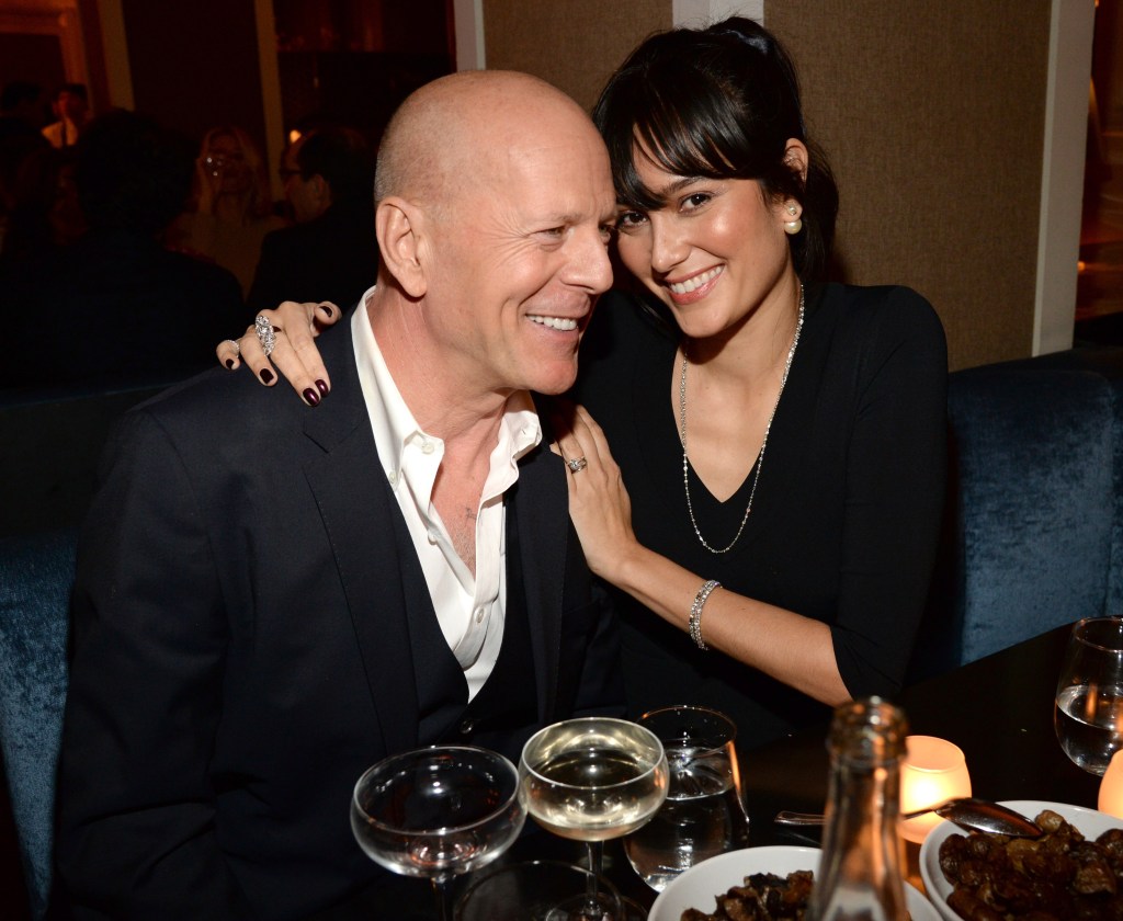 Bruce Willis and Emma Heming Willis celebrate Bruce Willis' 60th birthday at Harlow on March 21, 2015 in New York City.