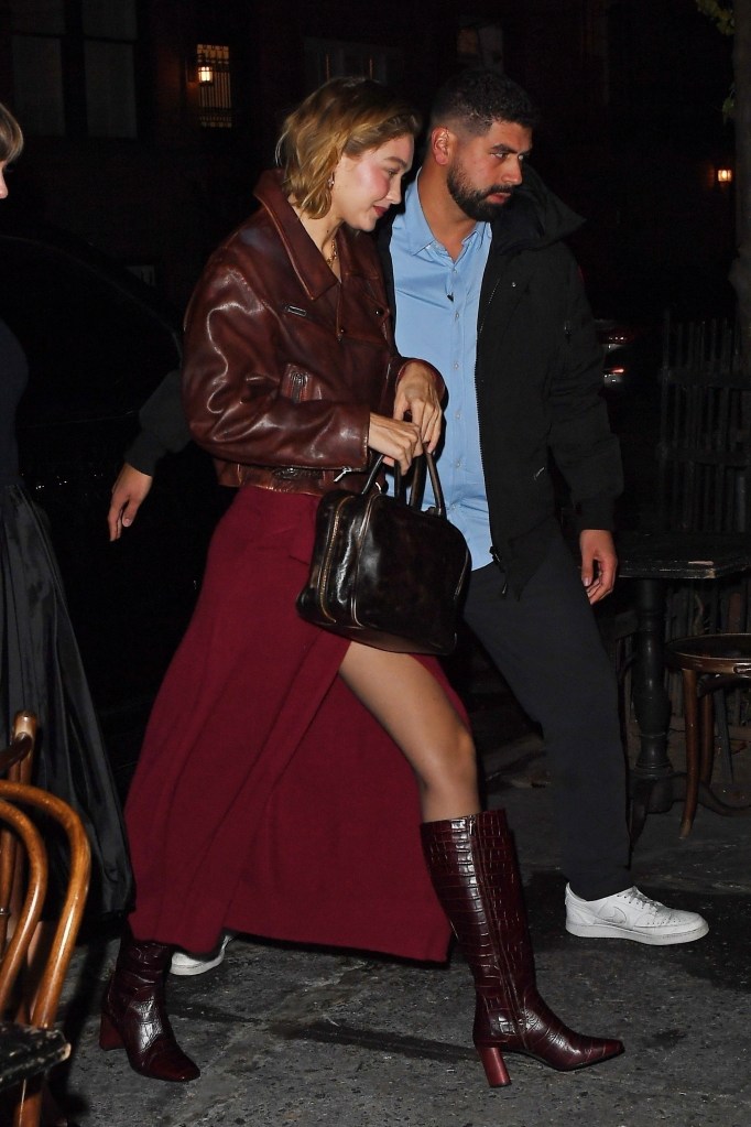 Taylor Swift and Gigi Hadid at Waverly Inn on Dec. 3.