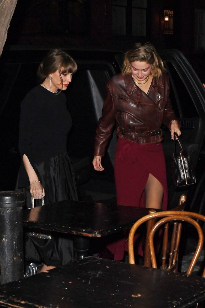 Taylor Swift and Gigi Hadid at Waverly Inn on Dec. 3.