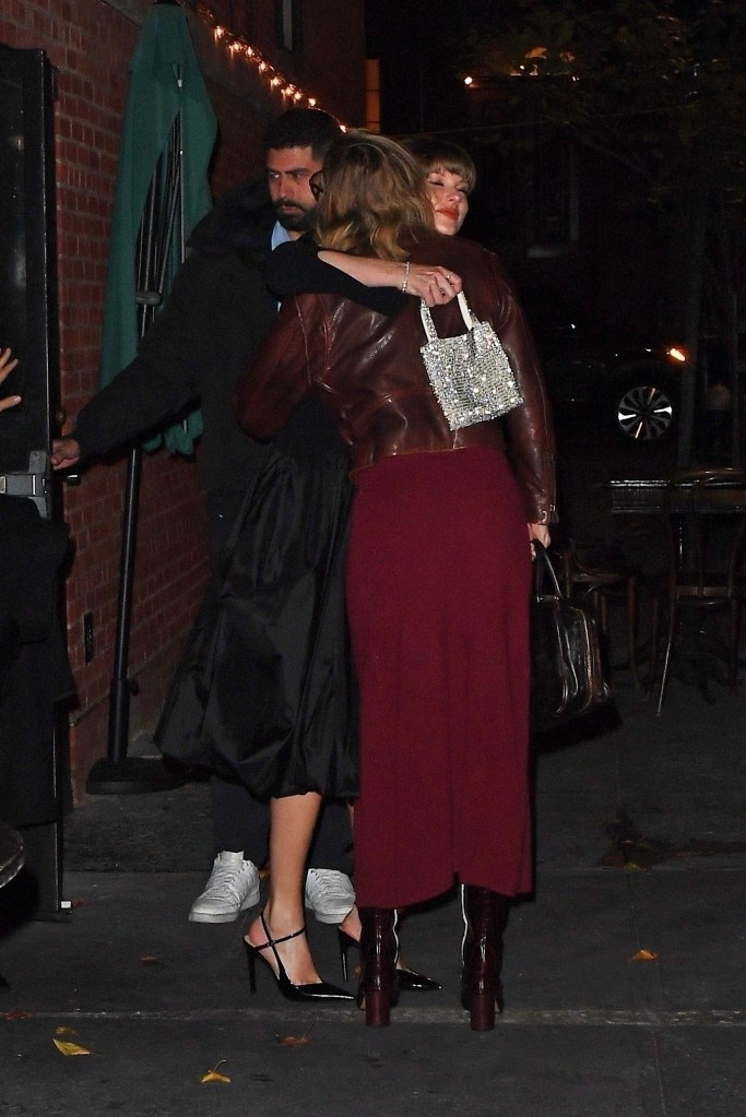 Taylor Swift and Gigi Hadid at Waverly Inn on Dec. 3.