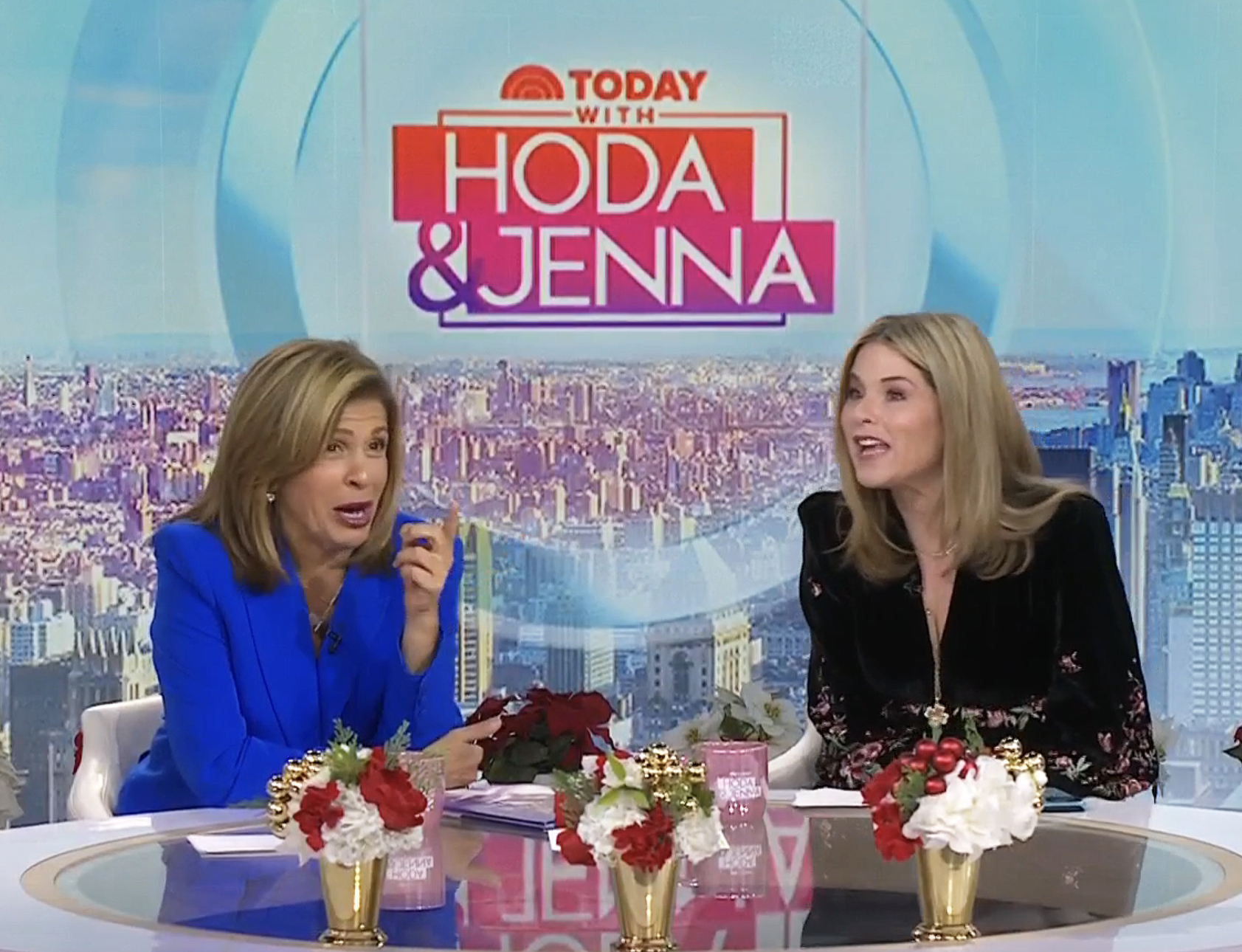 Hoda Kotb and Jenna Bush Hager on the today show