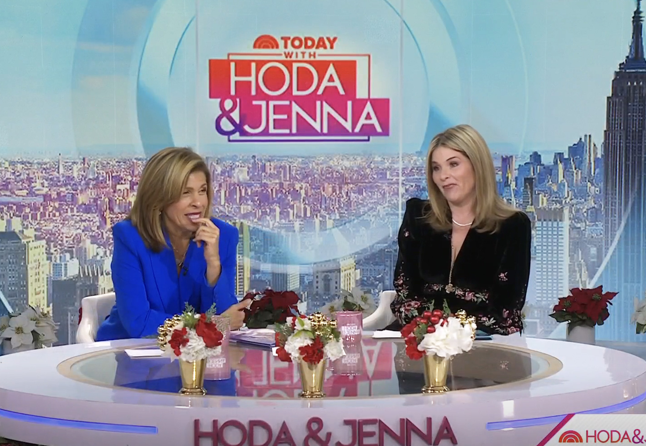 Hoda Kotb and Jenna Bush Hager on the today show