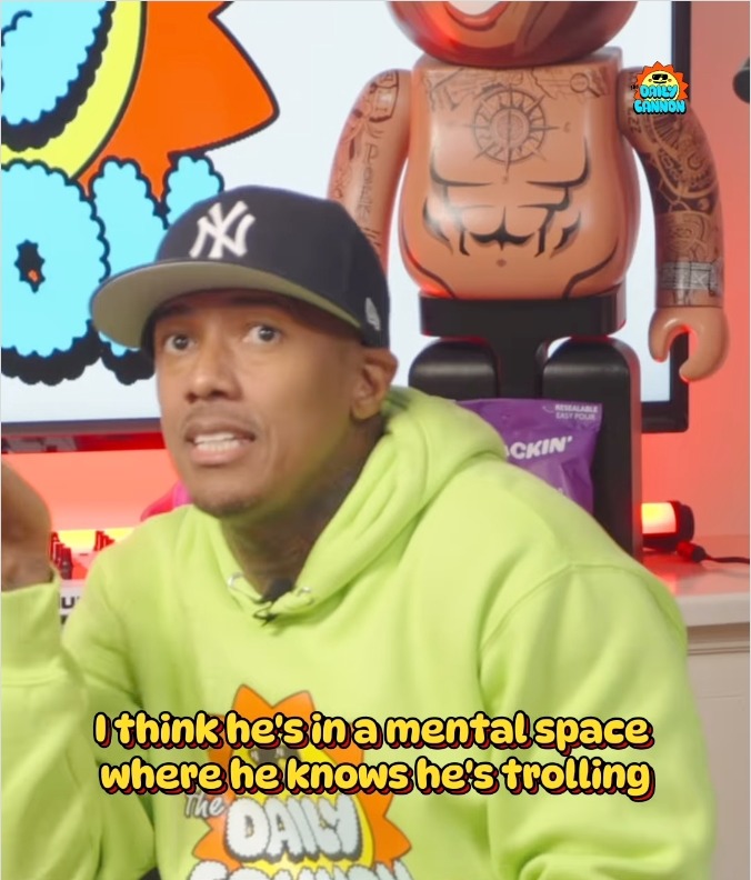 Nick Cannon on his podcast.