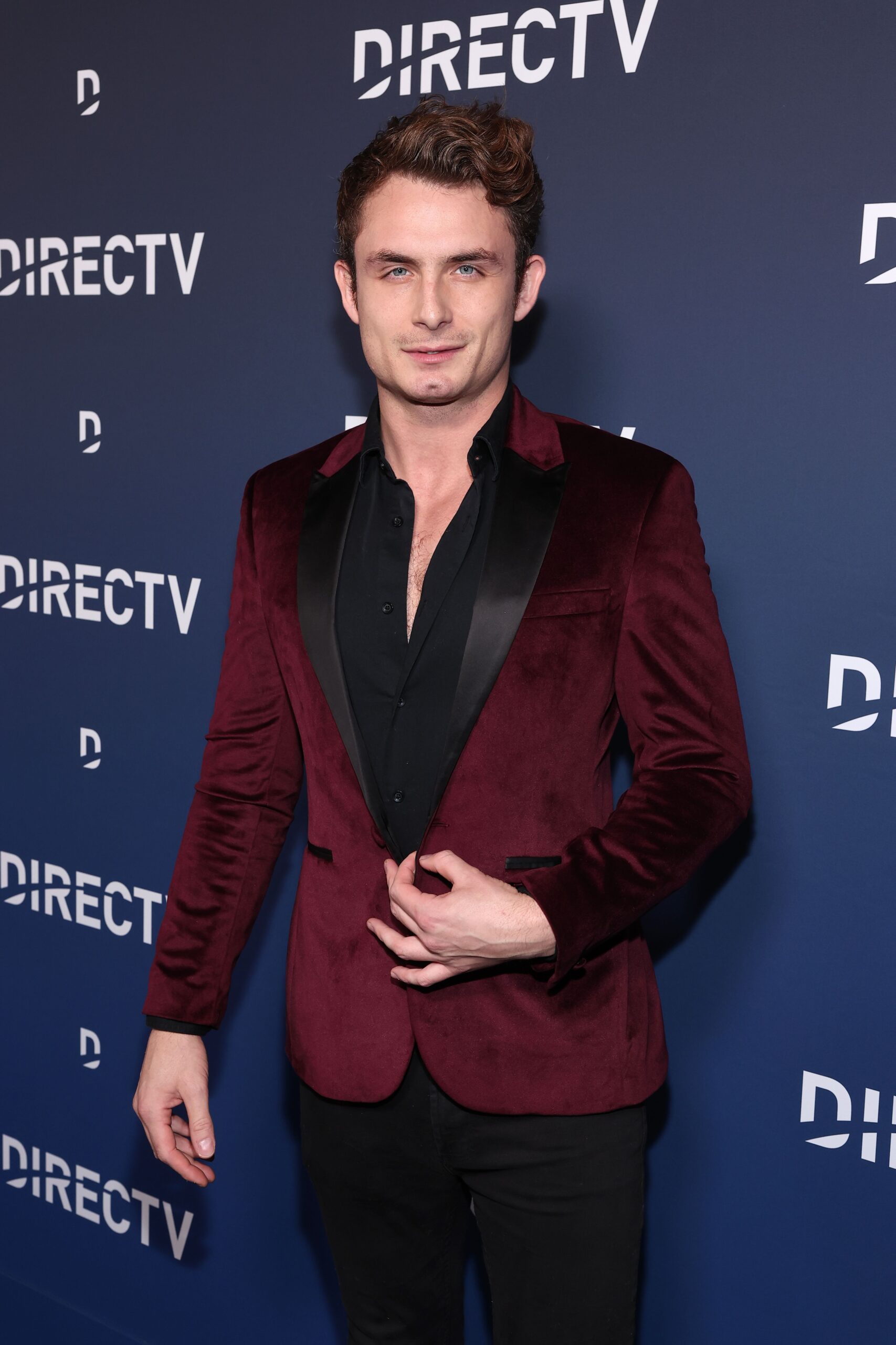 James Kennedy at Kathy Hilton's Christmas party in December 2024