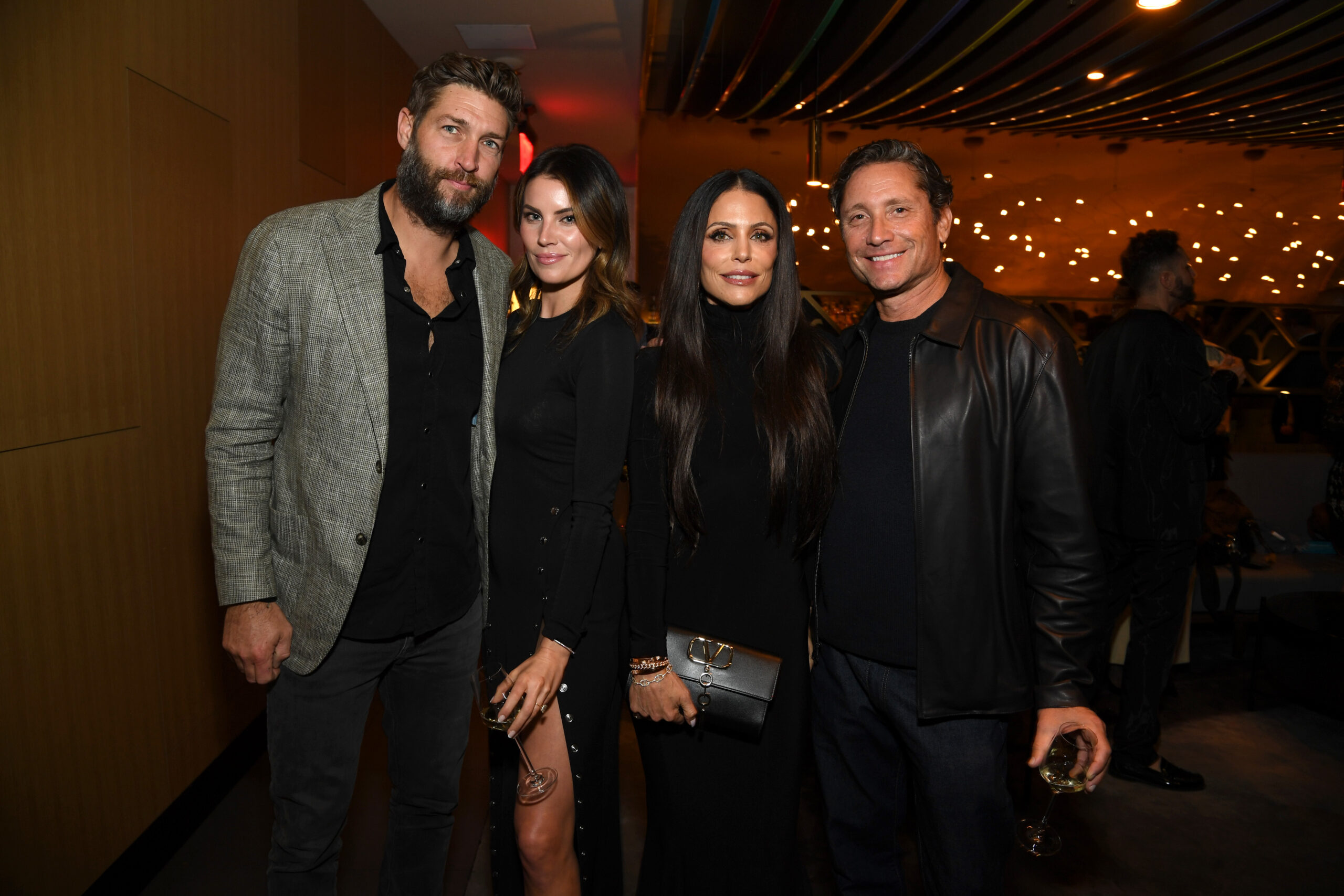 Jay Cutler, Samantha Robertson, Bethenny Frankel and Tom Villante at the "Yellowstone" Season 5B NYC premiere in November 2024