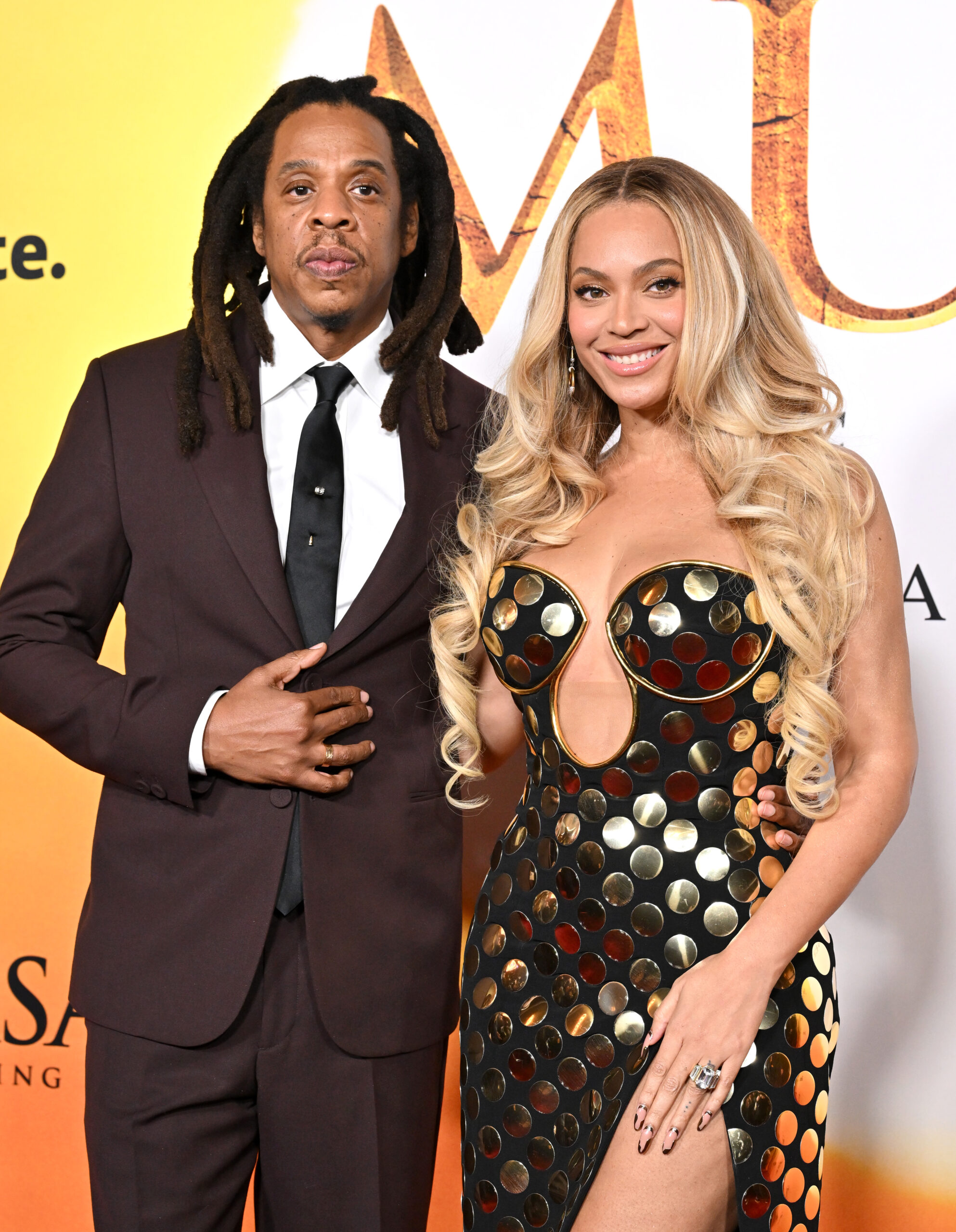 Beyoncé and Jay-Z at the "Mufasa" premiere.