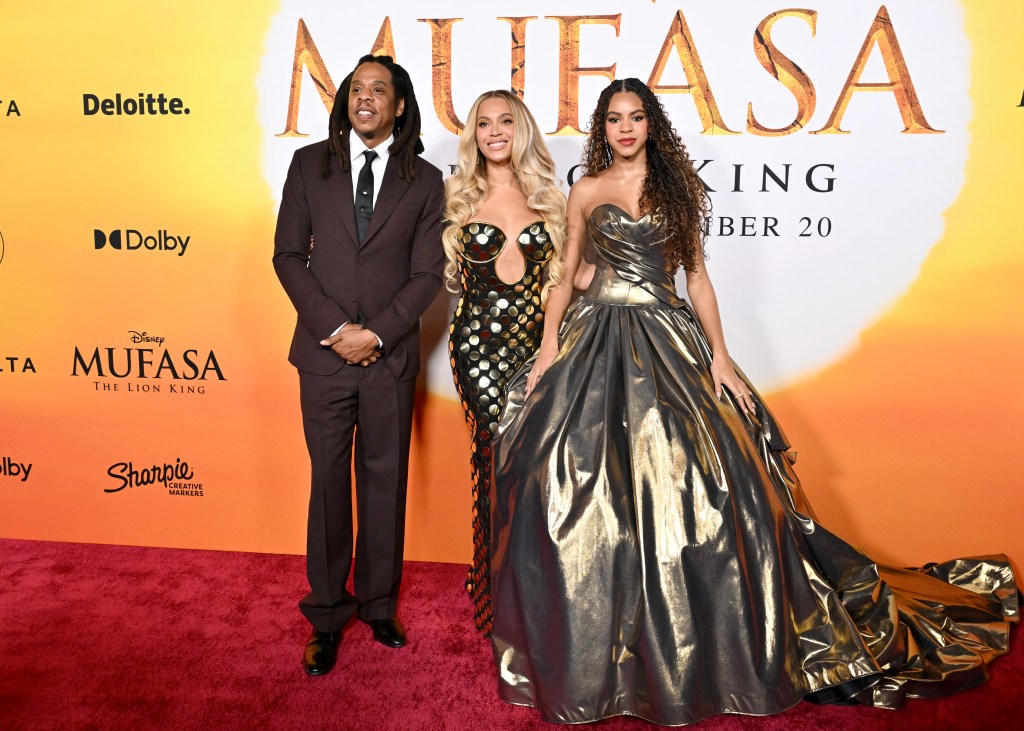 Beyoncé, Jay Z, and Blue Ivy “Mufasa: The Lion King" premiere