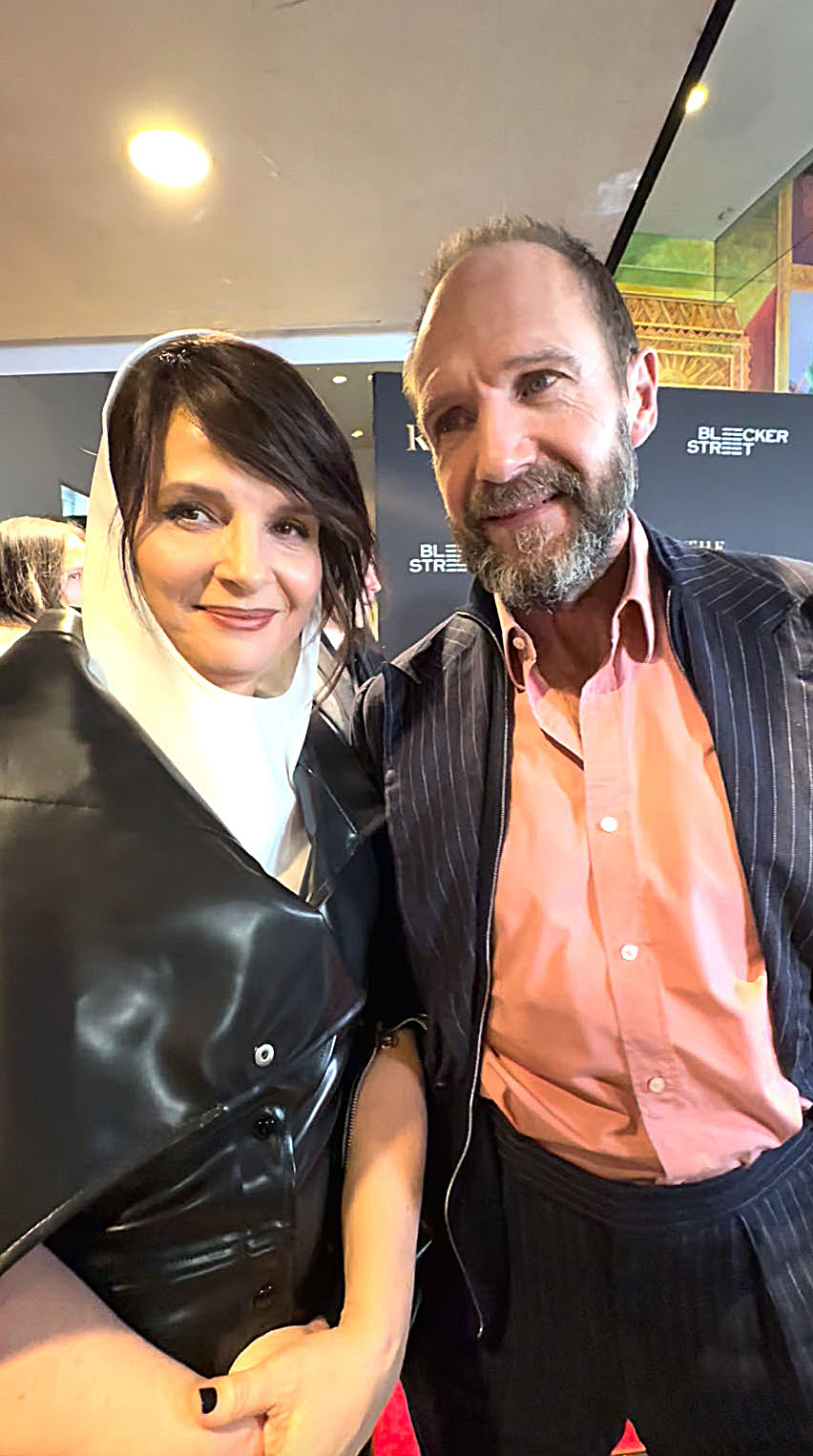 Juliette Binoche and Ralph Fiennes.