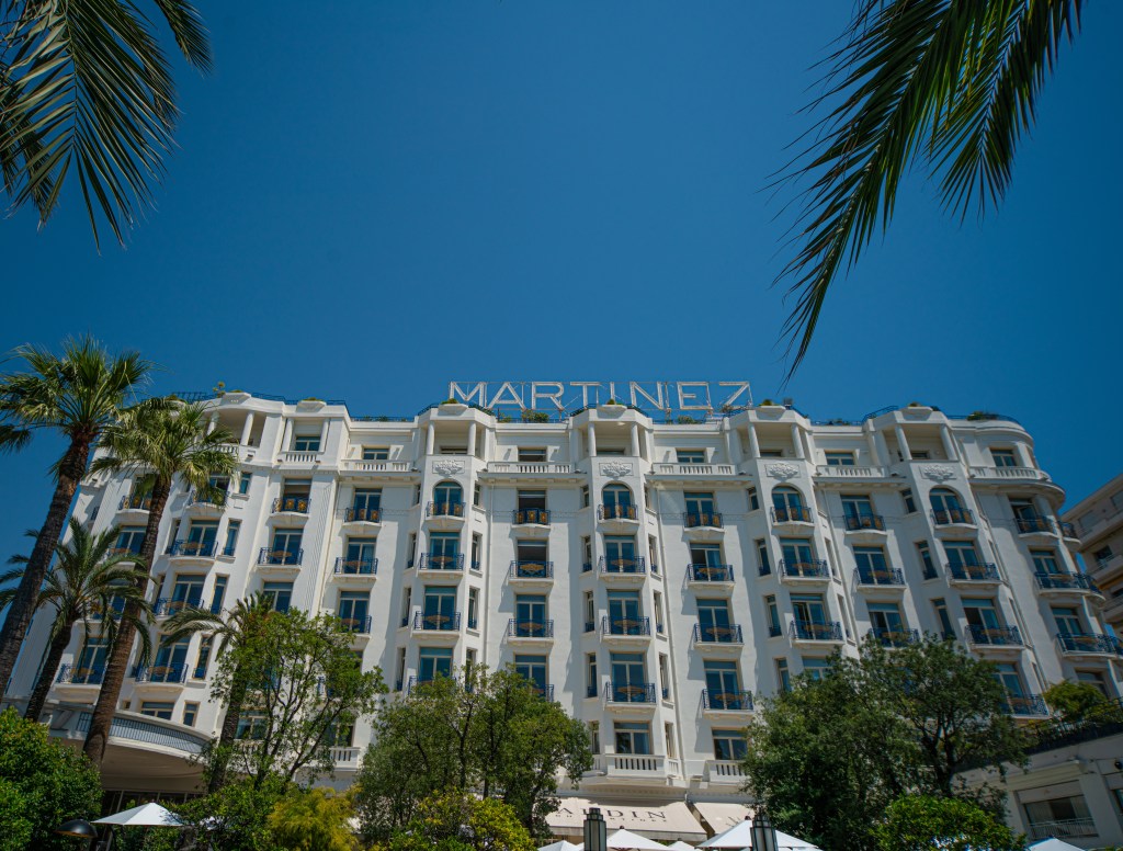 Exterior shot of the hotel martinez