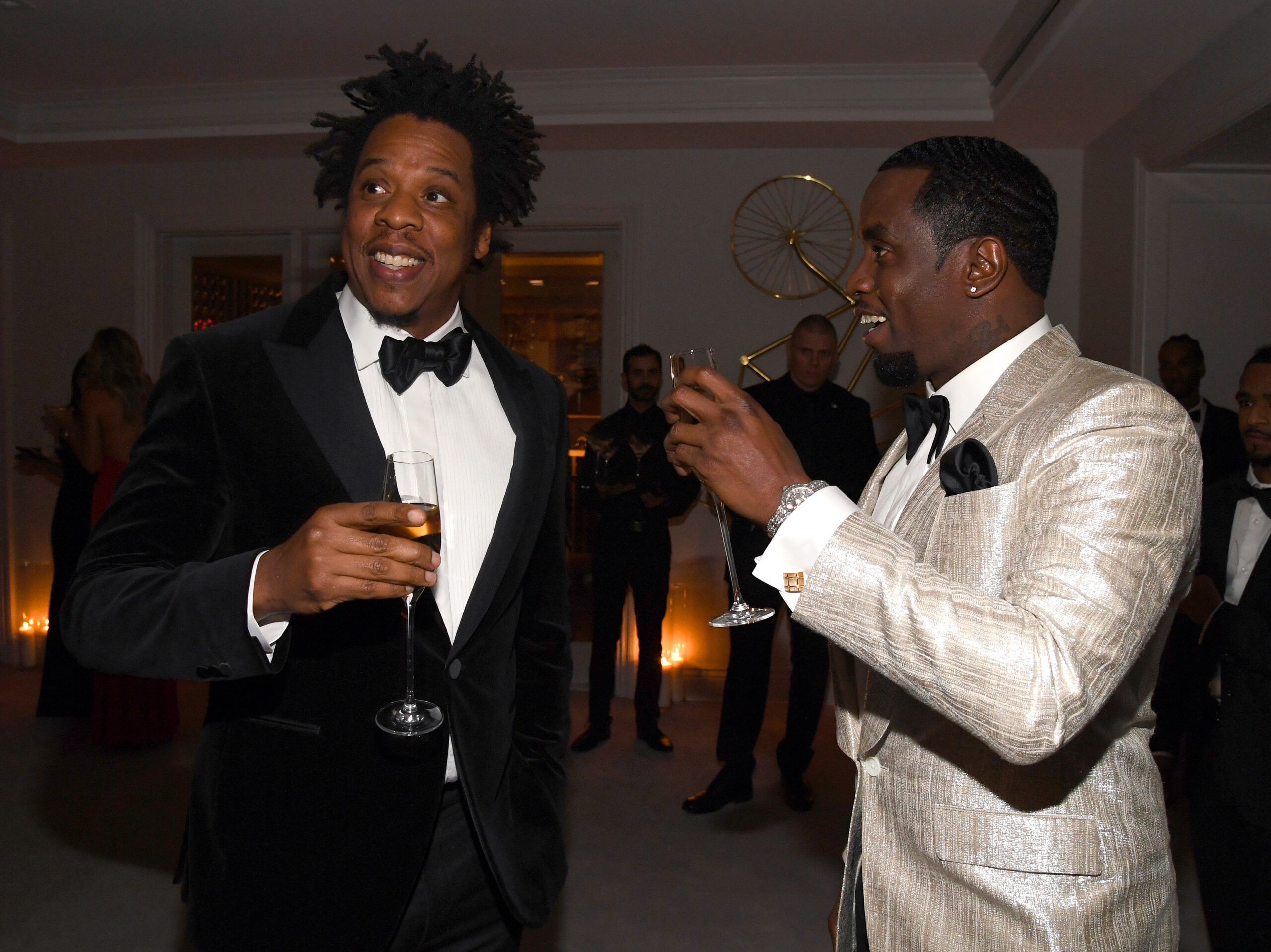 Jay-Z and Sean Combs at Combs' birthday party in 2019.