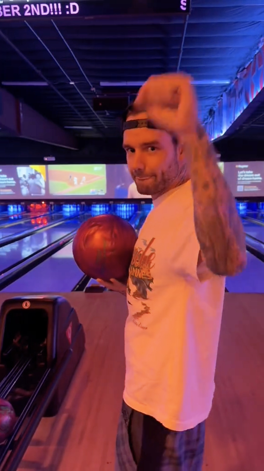 Liam Payne bowling