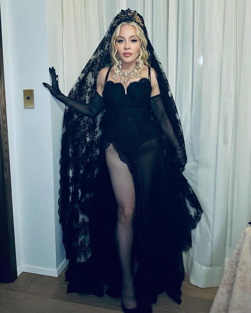 Madonna in black