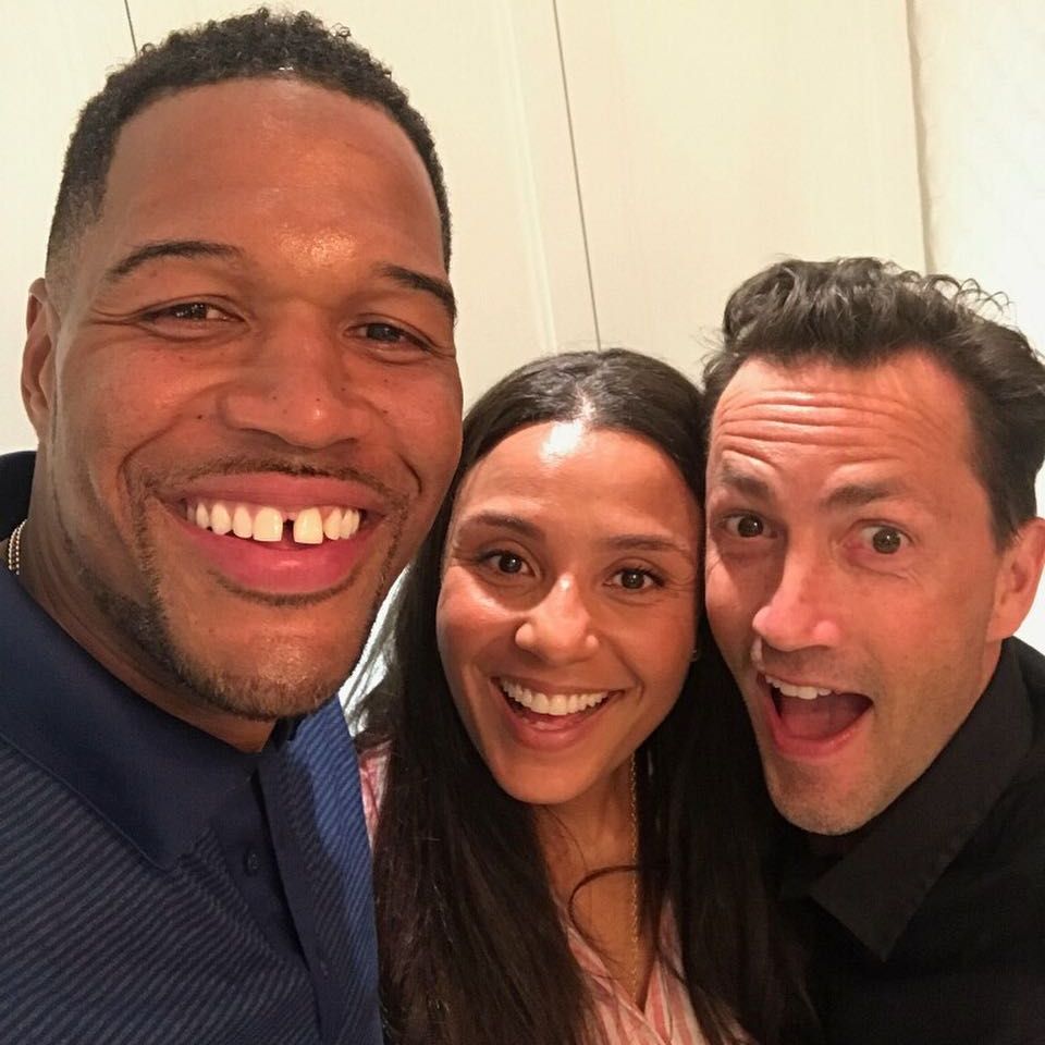 Andrew Shue, Marilee Fiebig and Michael Strahan