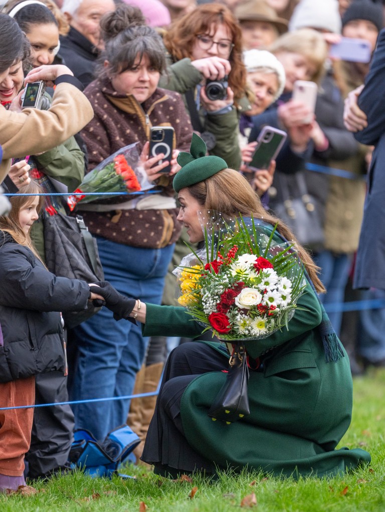 Kate Middleton visiting fans on Christmas Day 2024