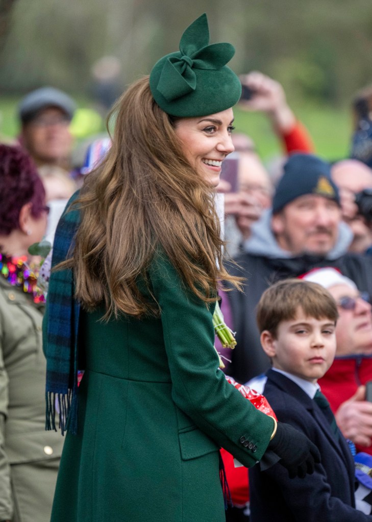 Kate Middleton visiting fans on Christmas Day 2024