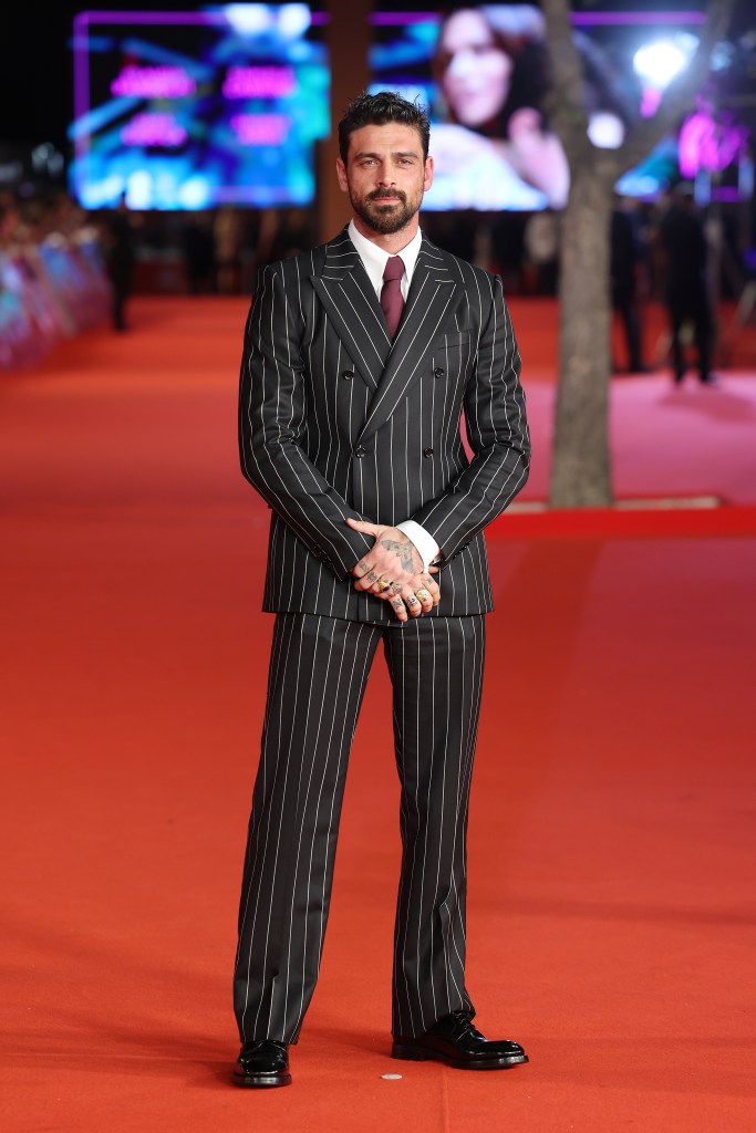 Michele Morrone attends the "Modì â Three Days On The Wing Of Madness" red carpet during the 19th Rome Film Festival at Auditorium Parco Della Musica on October 26, 2024 in Rome, Italy.