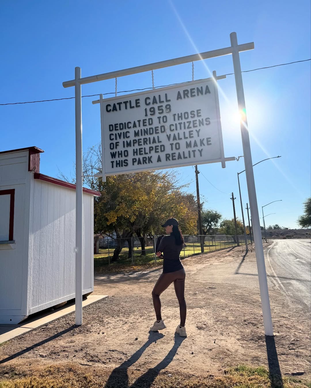 Nikki Garcia visiting her hometown.