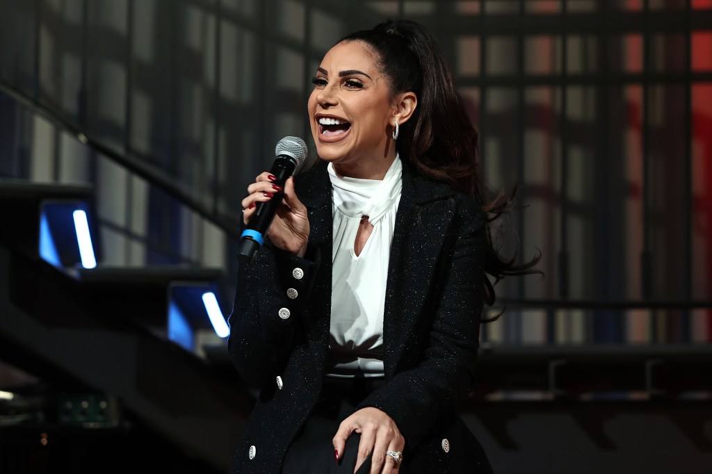 Jennifer Aydin during Monday's live taping of "Virtual Reali-Tea" in New York City.