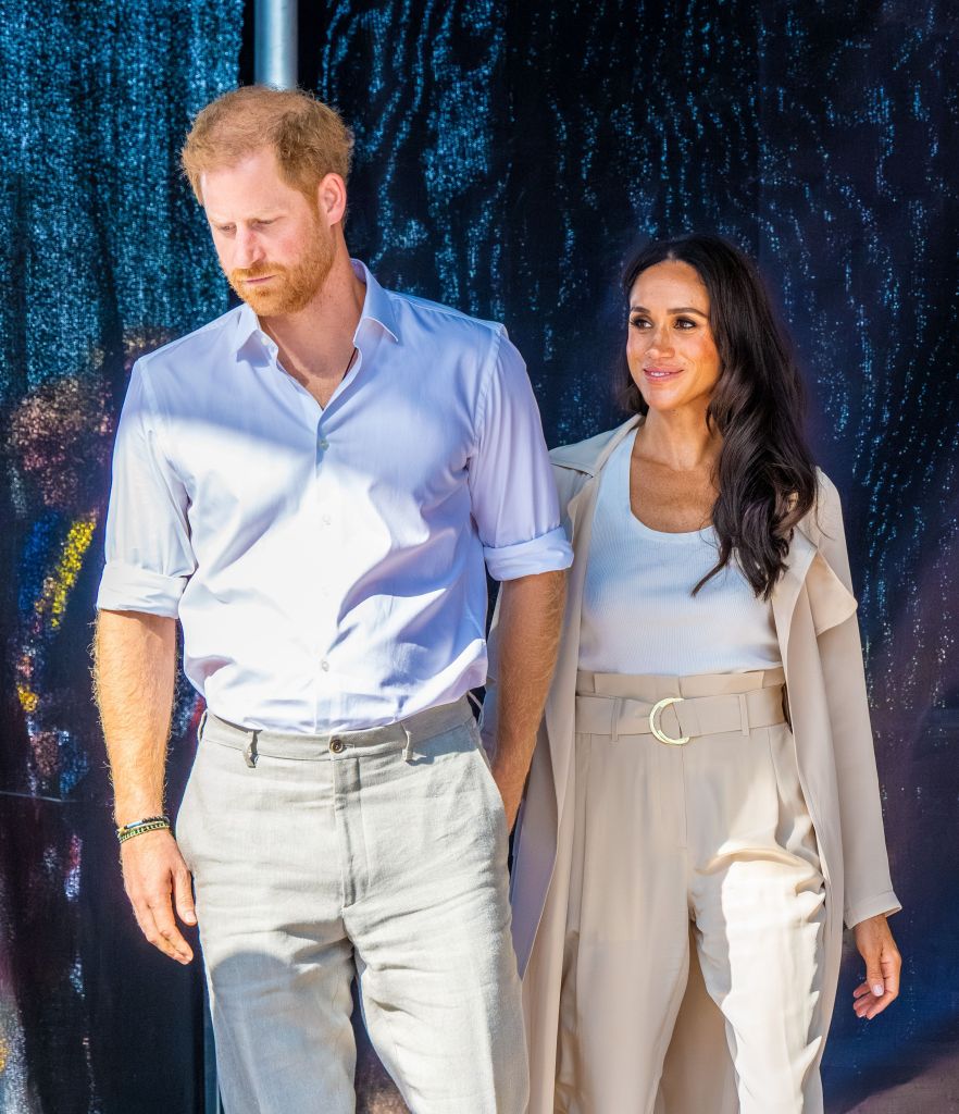 Prince Harry and Meghan Markle during day 7 of Invictus Games 2023 at the Merkur Spiel-Arena in Dusseldorf.