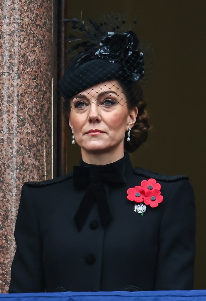 Kate Middleton at the National Service of Remembrance at the Cenotaph.