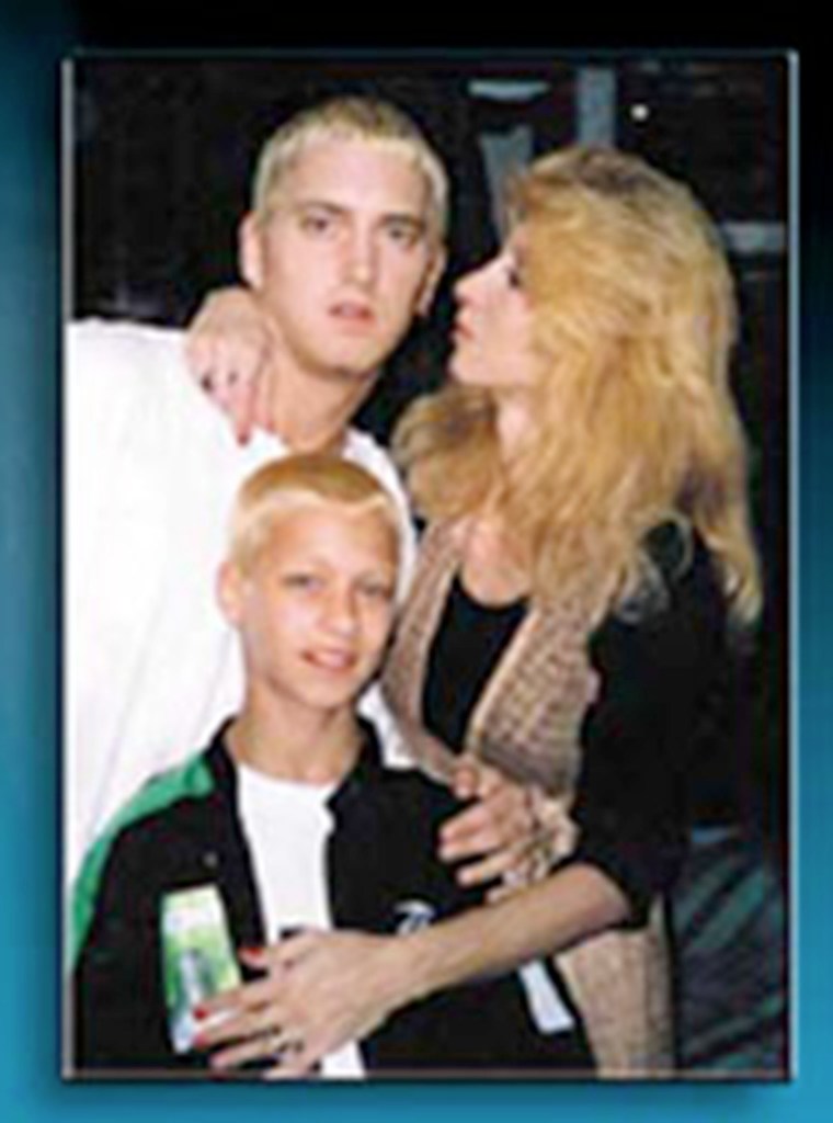 Eminem with his mom and brother