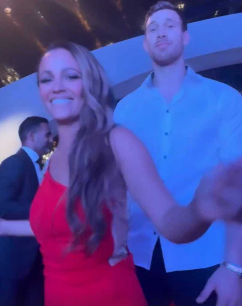 Vanessa Morgan with James Karnik