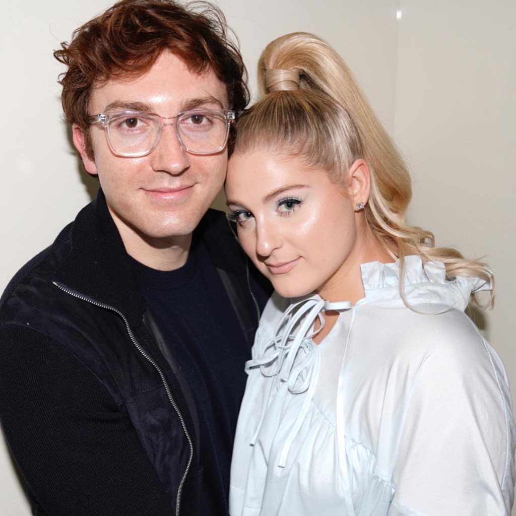 Meghan Trainor poses with her husband Daryl Sabara.