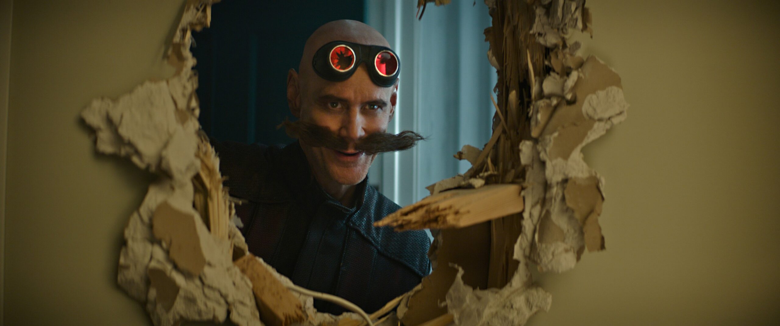 Jim Carrey as villain Dr. Robotnik