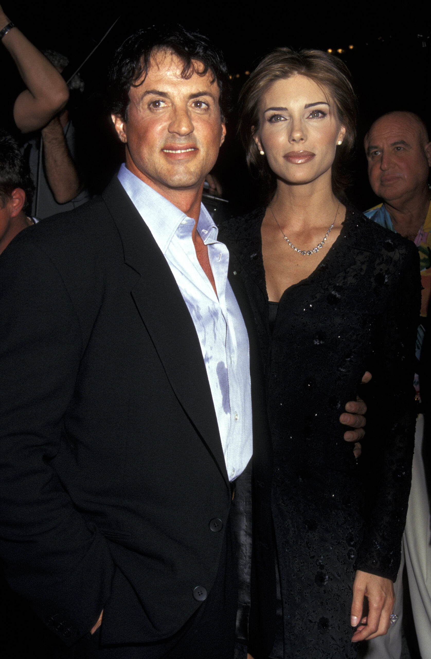 Sylvester Stallone with Jennifer Flavin