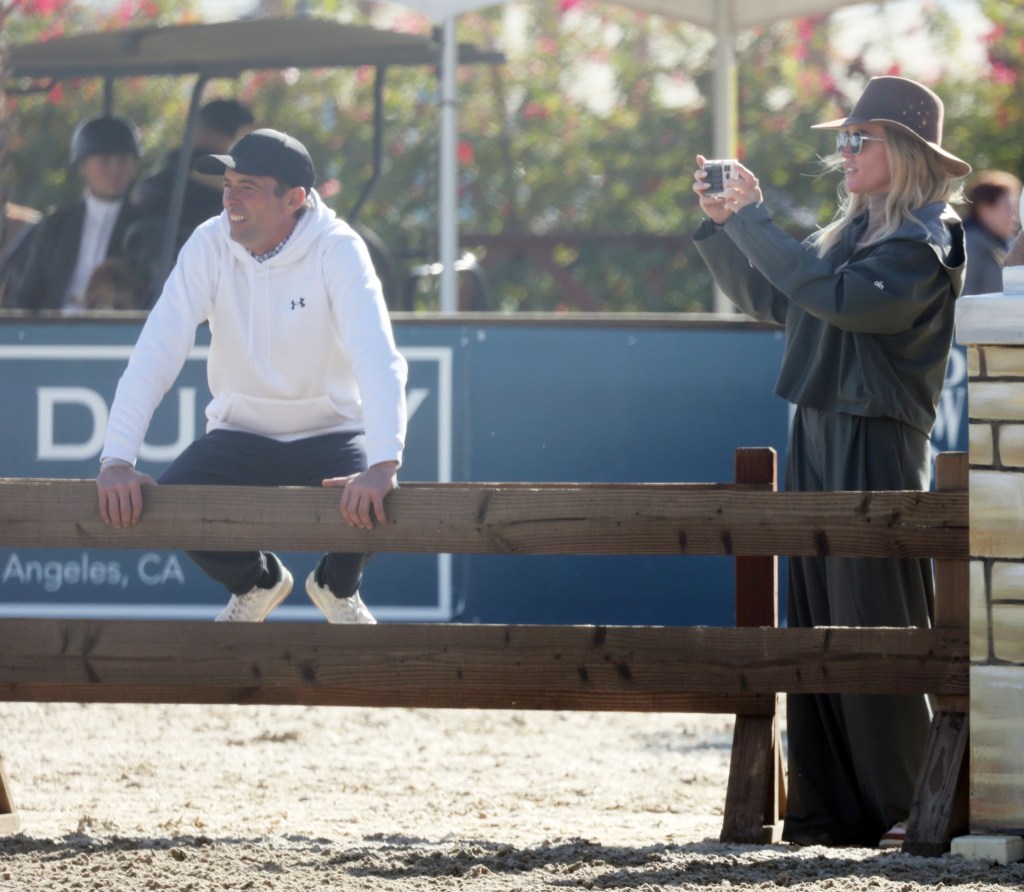 Teddi Mellencamp at her daughter's equestrian competition