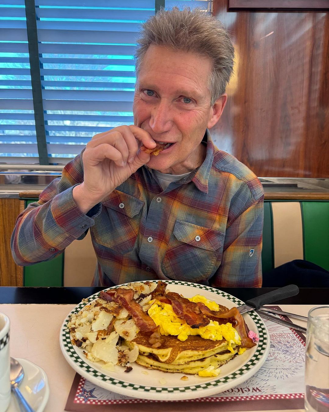 Gerry Turner eating