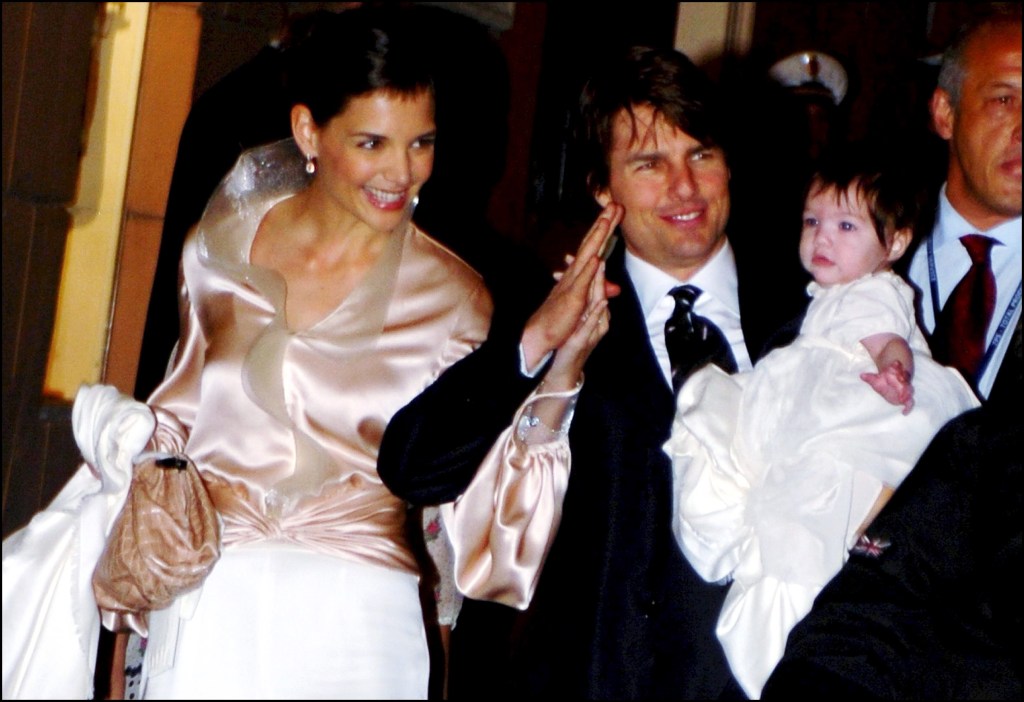 Tom Cruise and Katie Holmes in Rome for their wedding in November 2006.