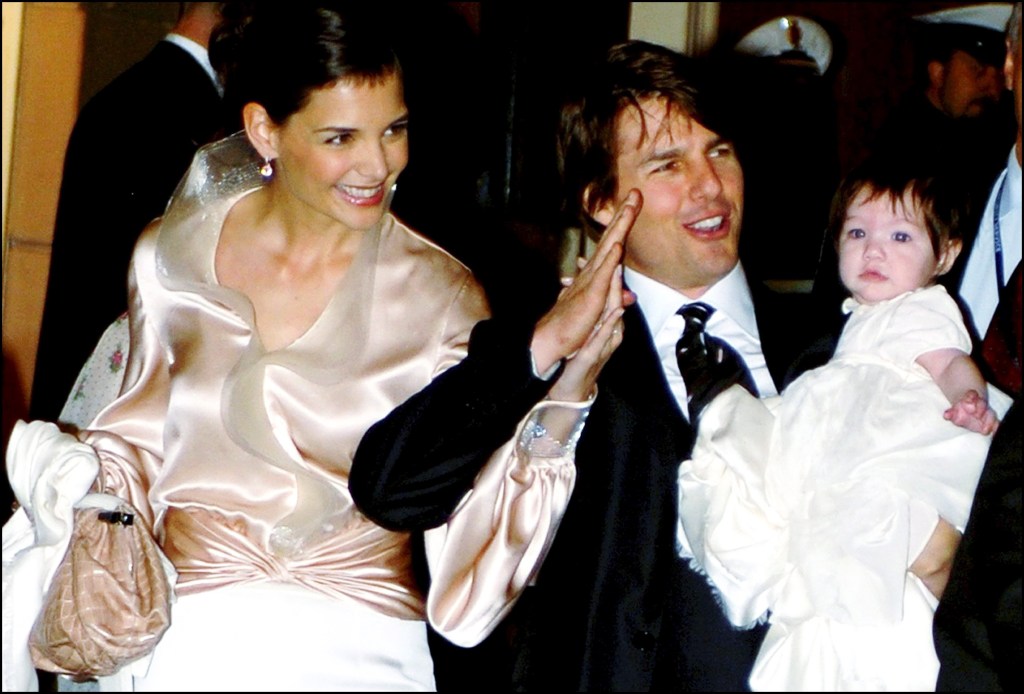 Tom Cruise and Katie Holmes with baby Suri