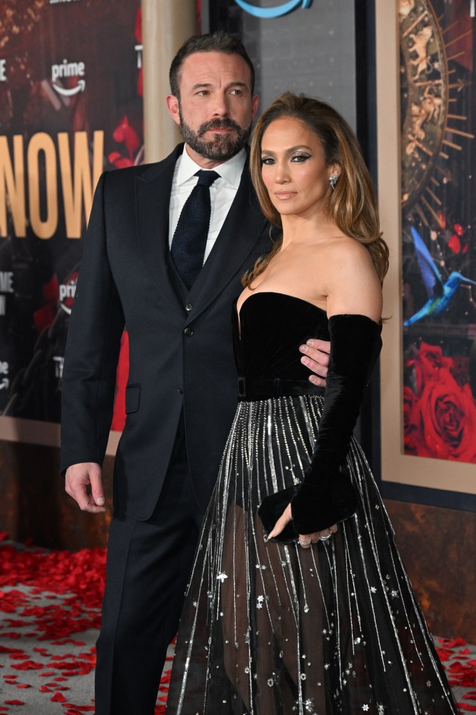 Ben Affleck and Jennifer Lopez on the red carpet