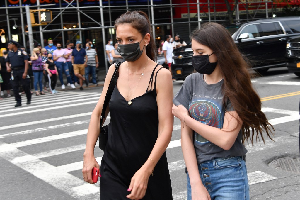 Katie Holmes and daughter Suri Cruise in NYC