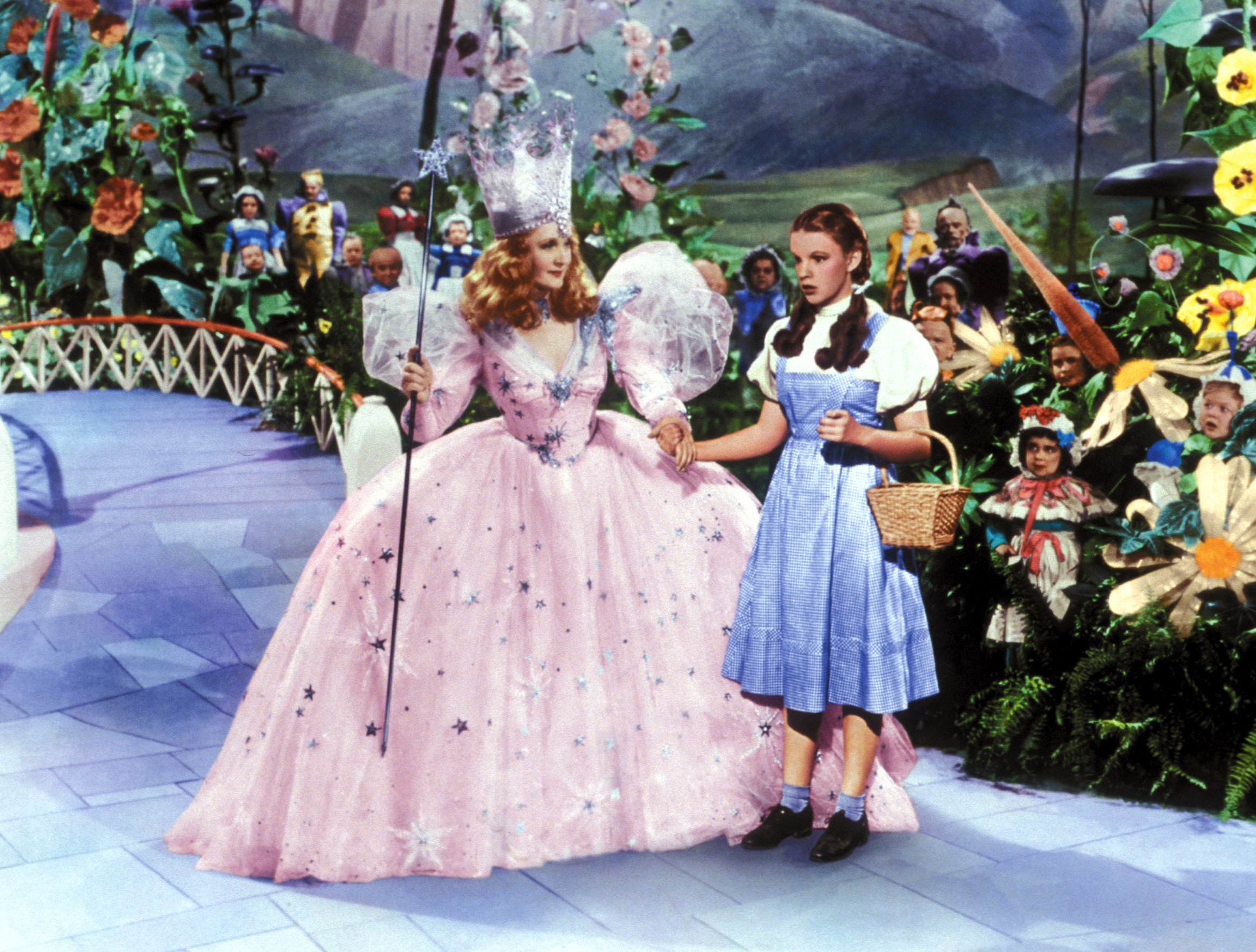 Billie Burke and Judy Garland in "The Wizard of Oz"