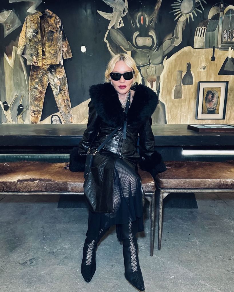 Madonna in black