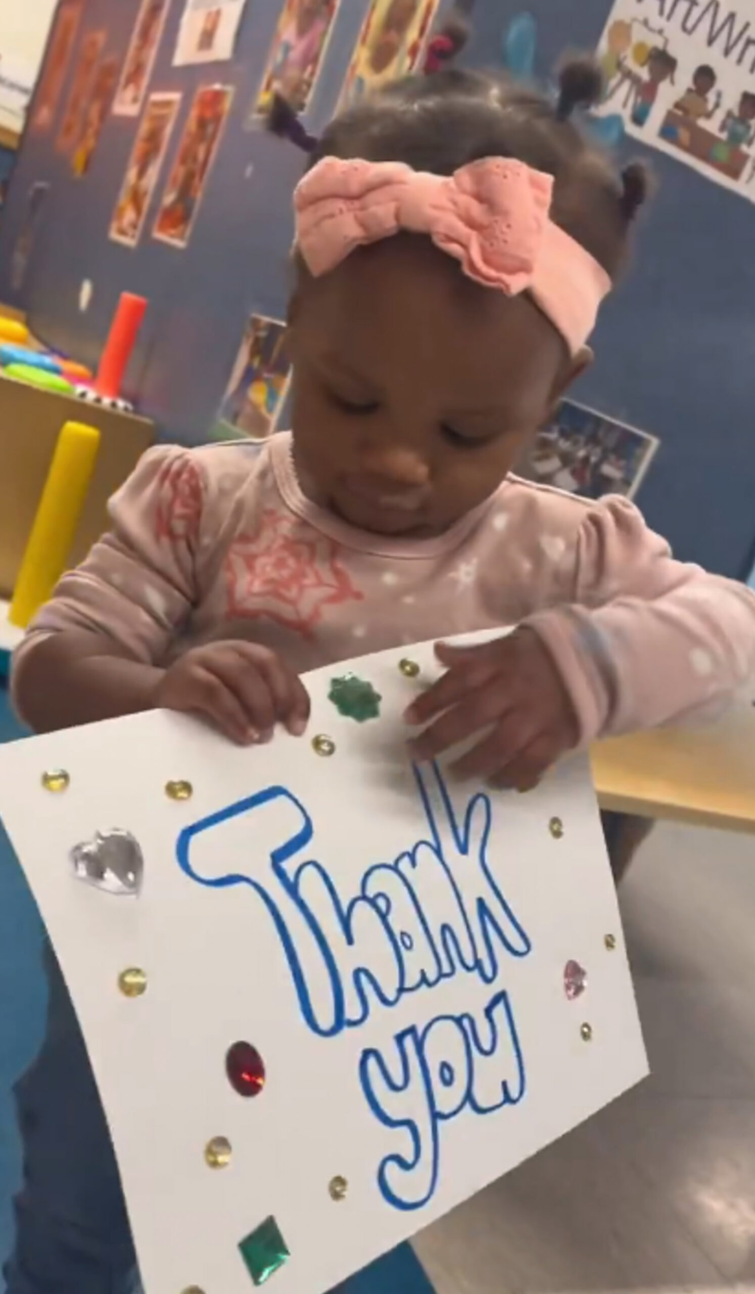 A child thanking Taylor Swift.