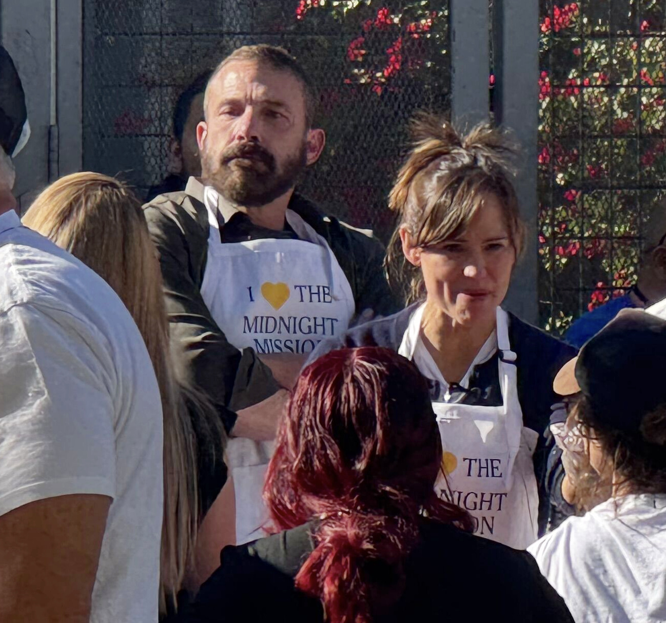 Ben Affleck and Jennifer Garner at a Thanksgiving charity event in November 2024