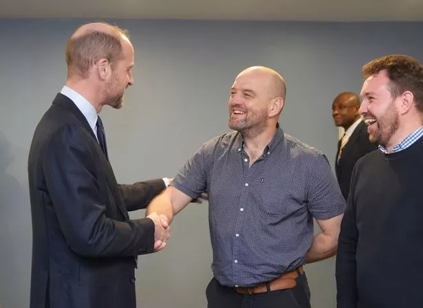 William greets paramedic Edward Griffiths