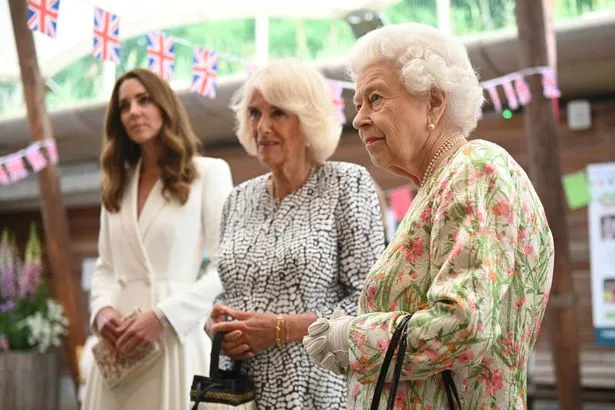 The Queen, Duchess of Cornwall and Kate Middleton