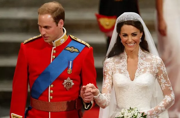 Kate had her hair styled down for the big day