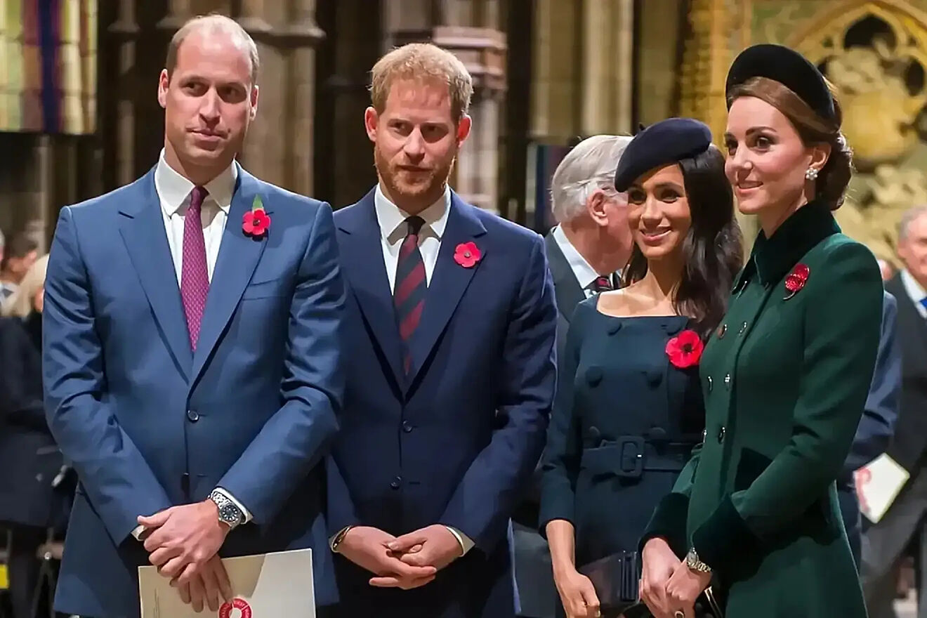 Prince William, Prince Harry, Meghan Markle and Kate Middleton