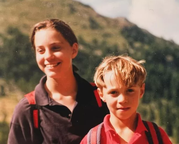 James Middleton and Kate Middleton pictured together as children