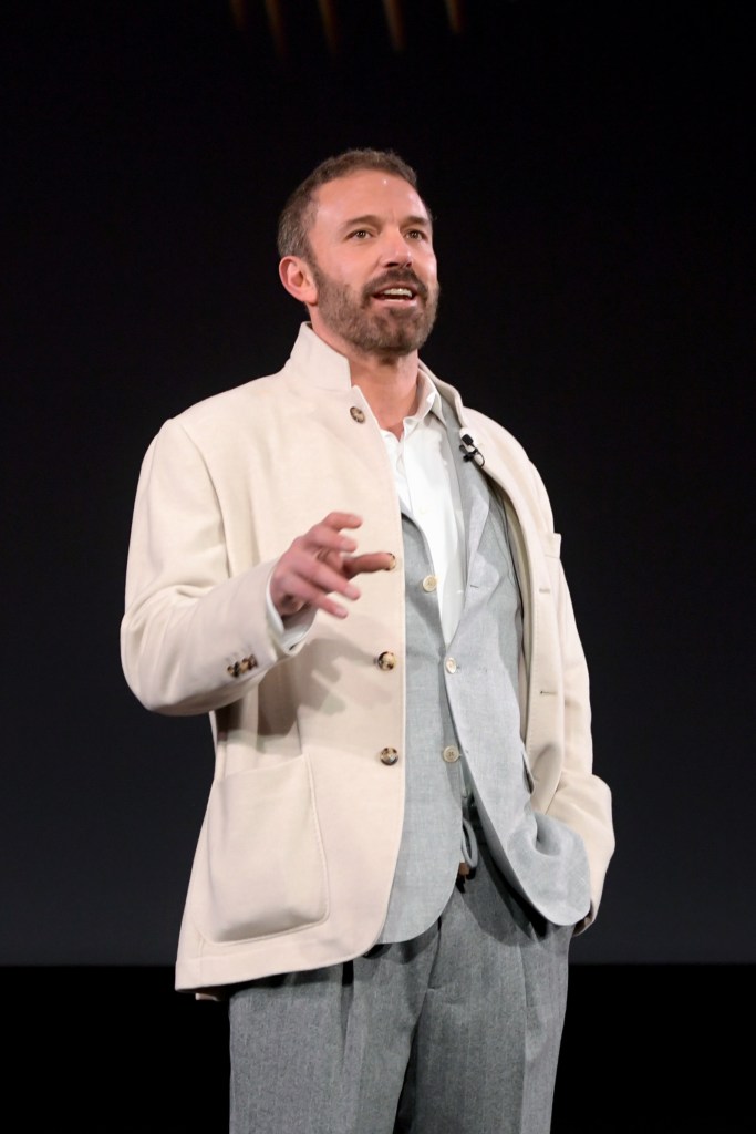 Ben Affleck speaks onstage during Next On Netflix 2025 Los Angeles at The Egyptian Theatre Hollywood on January 29, 2025 in Los Angeles.