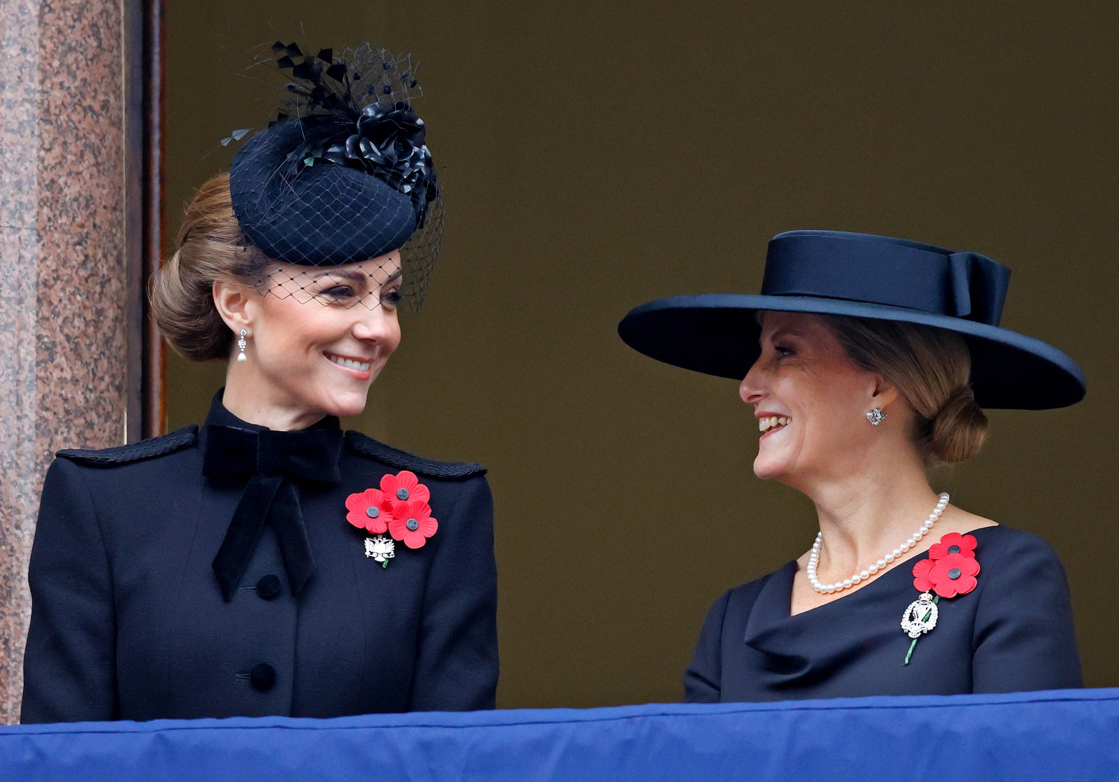 Image may contain Sophie Countess of Wessex Person Clothing Hat Accessories Jewelry Necklace and Adult