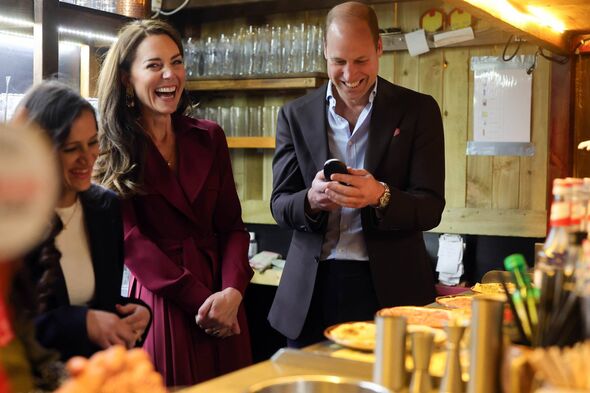 20/04/2023. Birmingham, UK. Pictured: His Royal Highness, the Prince of Wales answers speaks to a customer on the phone wishing to book a table. The P