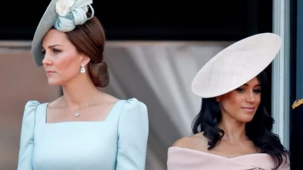 Kate Middleton and Meghan Markle turned away from each other on the Buckingham Palace balcony at the 2018 Trooping the Colour