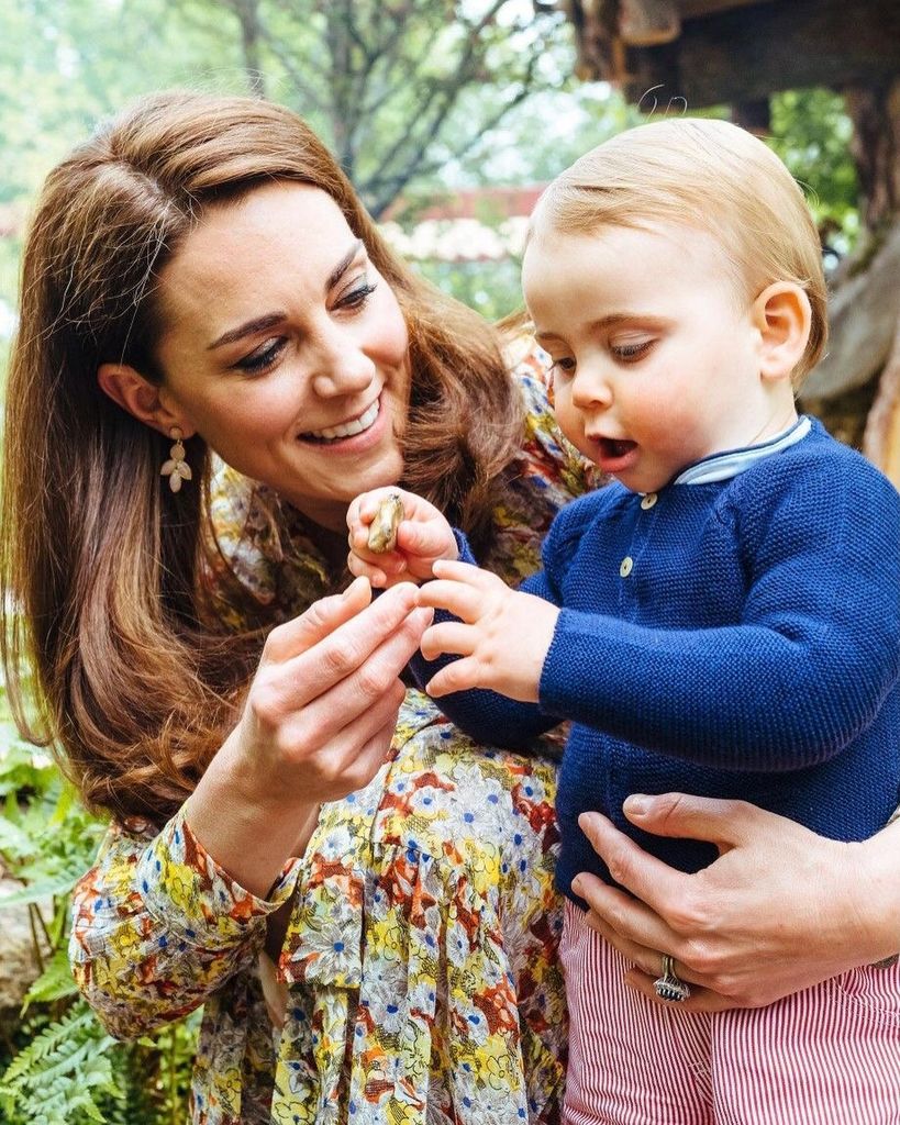 Kate Middleton and Prince Louis RHS Garden