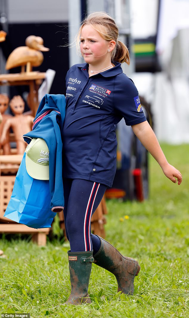 The young royal, who turns 11 years old today, attending the Festival of British Eventing at Gatcombe Park in 2023